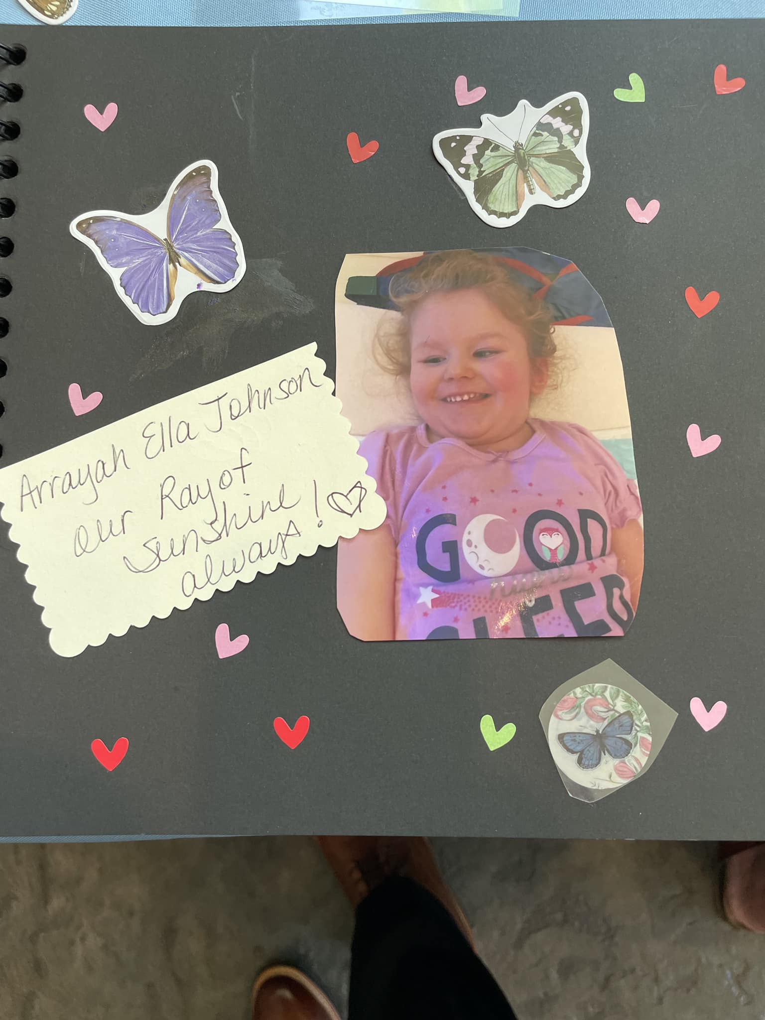 A cherished moment from Arrayah’s life